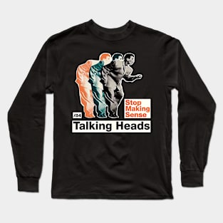 Retro Talking Heads Long Sleeve T-Shirt